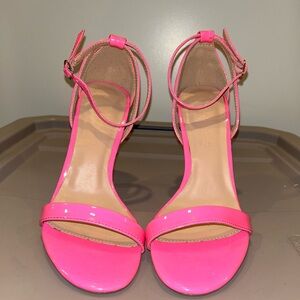 Pink Heeled Sandals